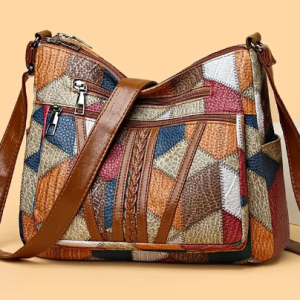 Bolsa Glamour Caramelo Dama Estilo Retro Elegante y Funcional