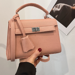 Conjunto de 3 bolsos de cuero para dama con hebilla de seguridad