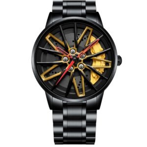 Reloj Elegante para Hombre con Rueda Rotativa 360° y Correa de Acero Inoxidable